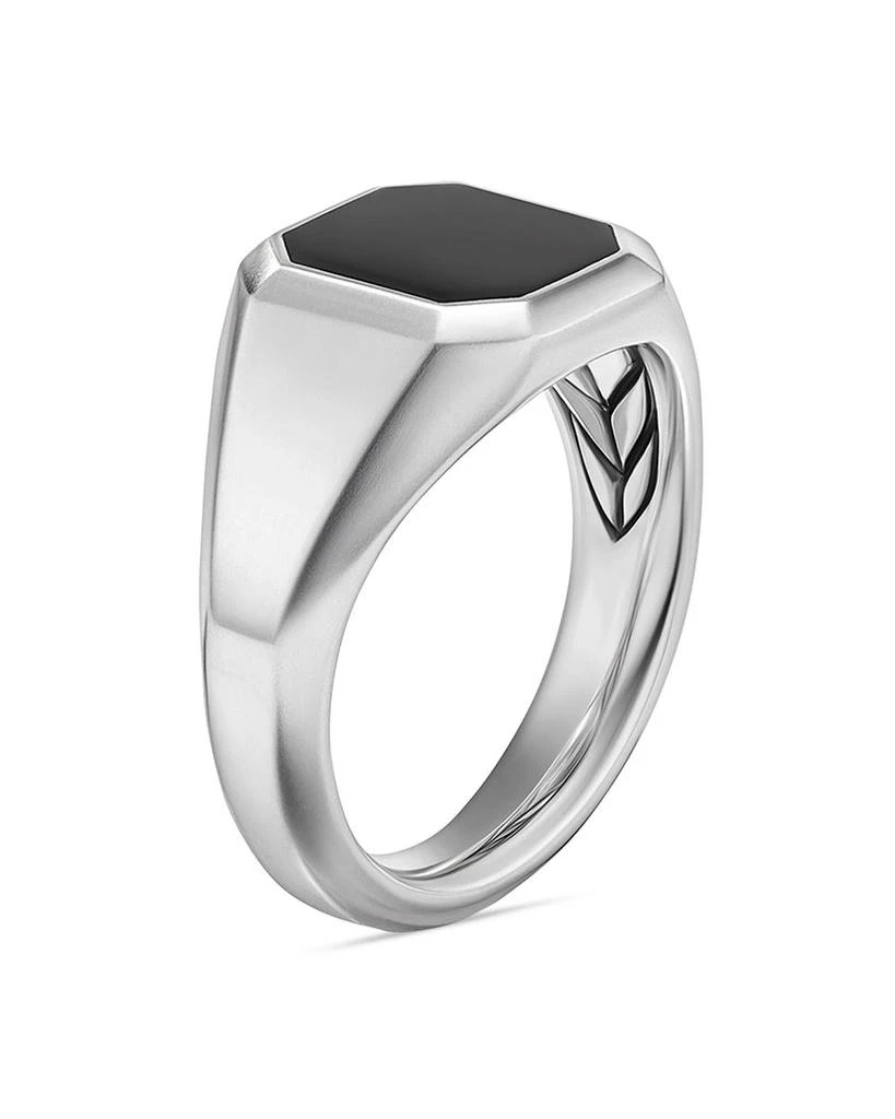 David Yurman Men
s Streamline® Signet Ring in Sterling Silver with Black Onyx, 14mm 2