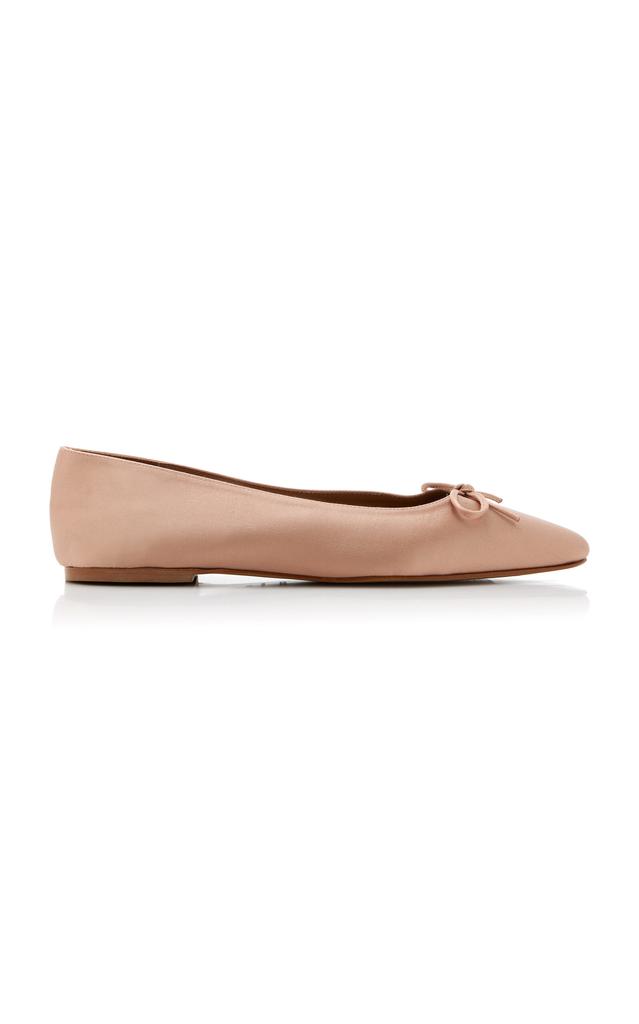 Flattered Flattered - Bodil Satin Ballet Flats - Pink - IT 39 - Moda Operandi