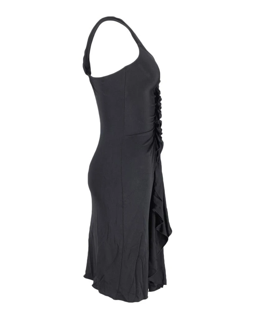 Temperley London Ruffle Midi Dress in Black Viscose 2