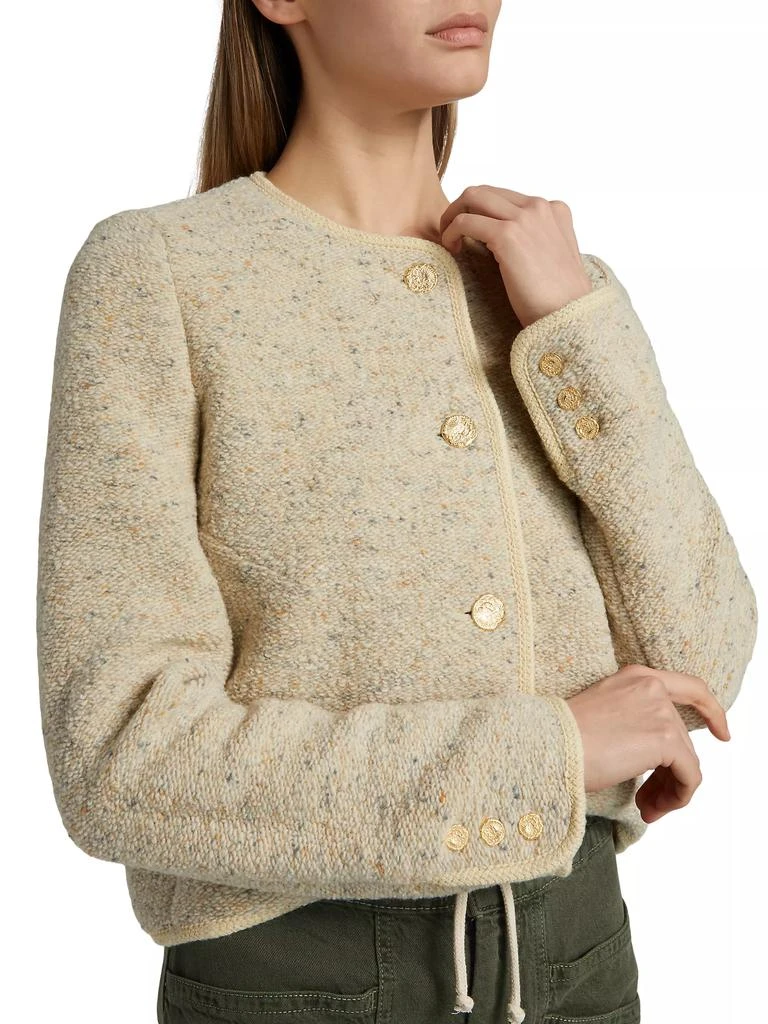 ba&sh Deredith Textured Wool-Blend Jacket 6