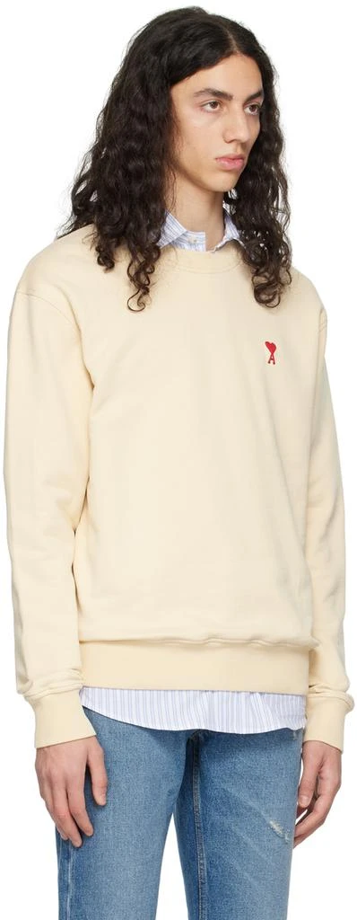 AMI Paris Beige Ami de Cœur Sweatshirt 2