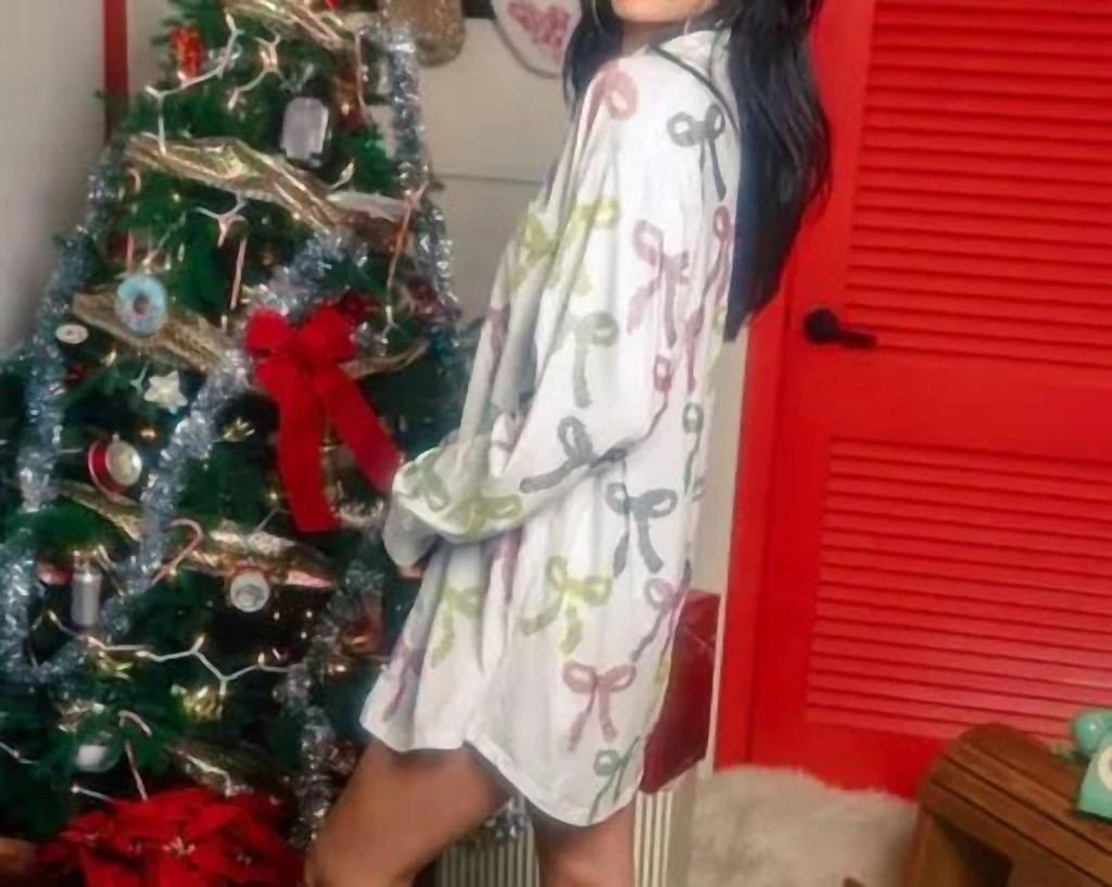 QUEEN OF SPARKLES Queen Of Sparkles - Multi Rhinestone Rainbow Pajama Dress 2