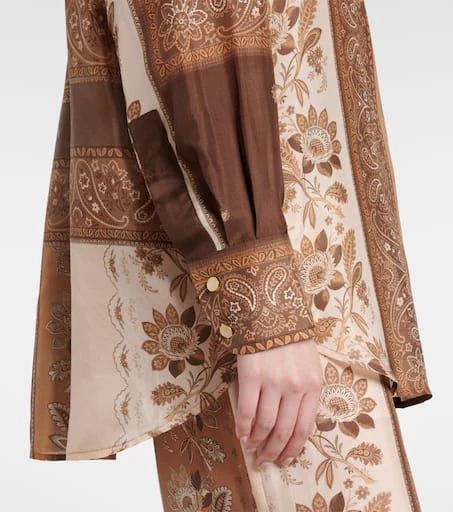 Zimmermann Lucky bandana silk satin shirt 5