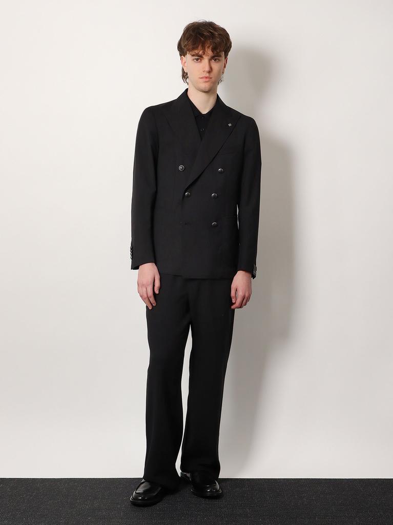 TAGLIATORE Extrafine virgin wool double-breasted blazer