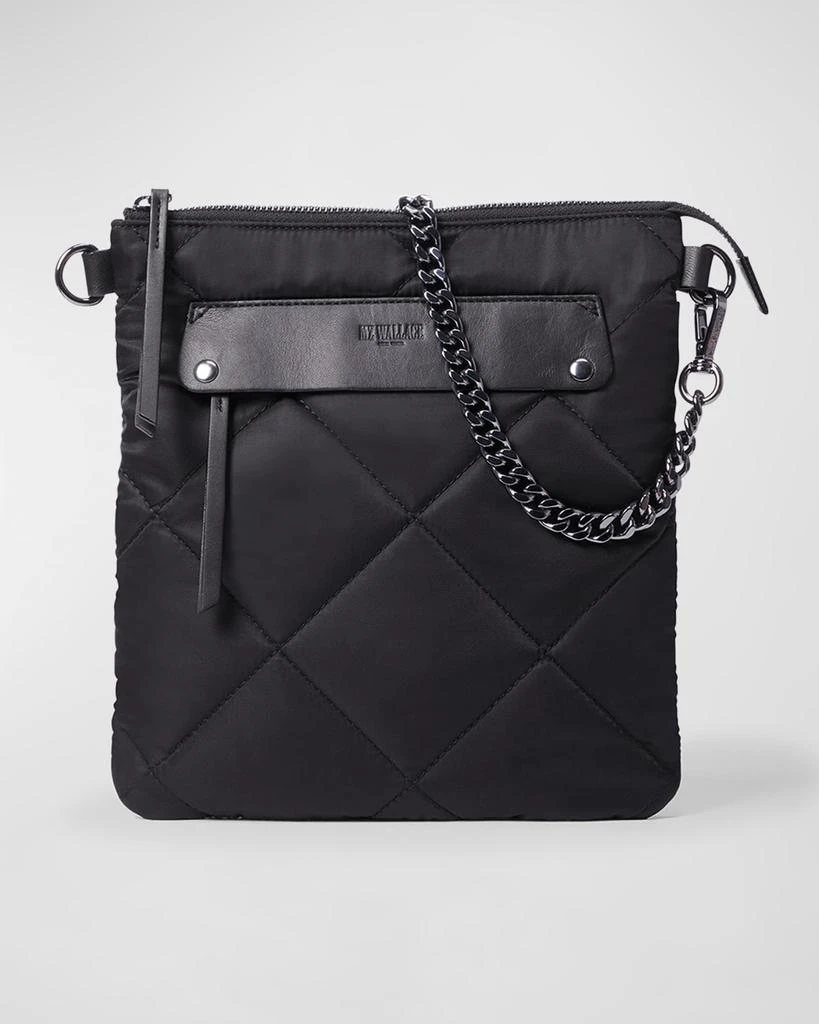 MZ Wallace Madison Quilted Flat Crossbody Bag 1