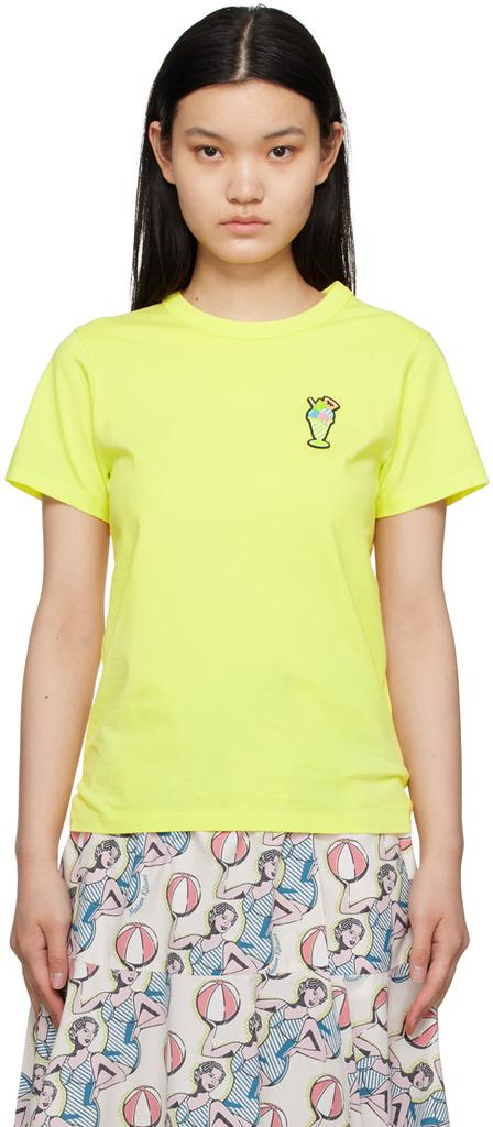 Maison Kitsune Yellow Hotel Olympia Edition Ice Cream T