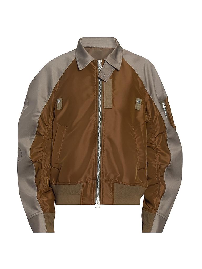 Sacai Sacai Gonz Wool Melton X Leather Blouson - Jackets - BeyondStyle