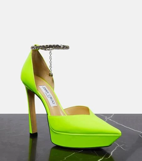 Jimmy Choo Saeda 125 embellished platform pumps 6