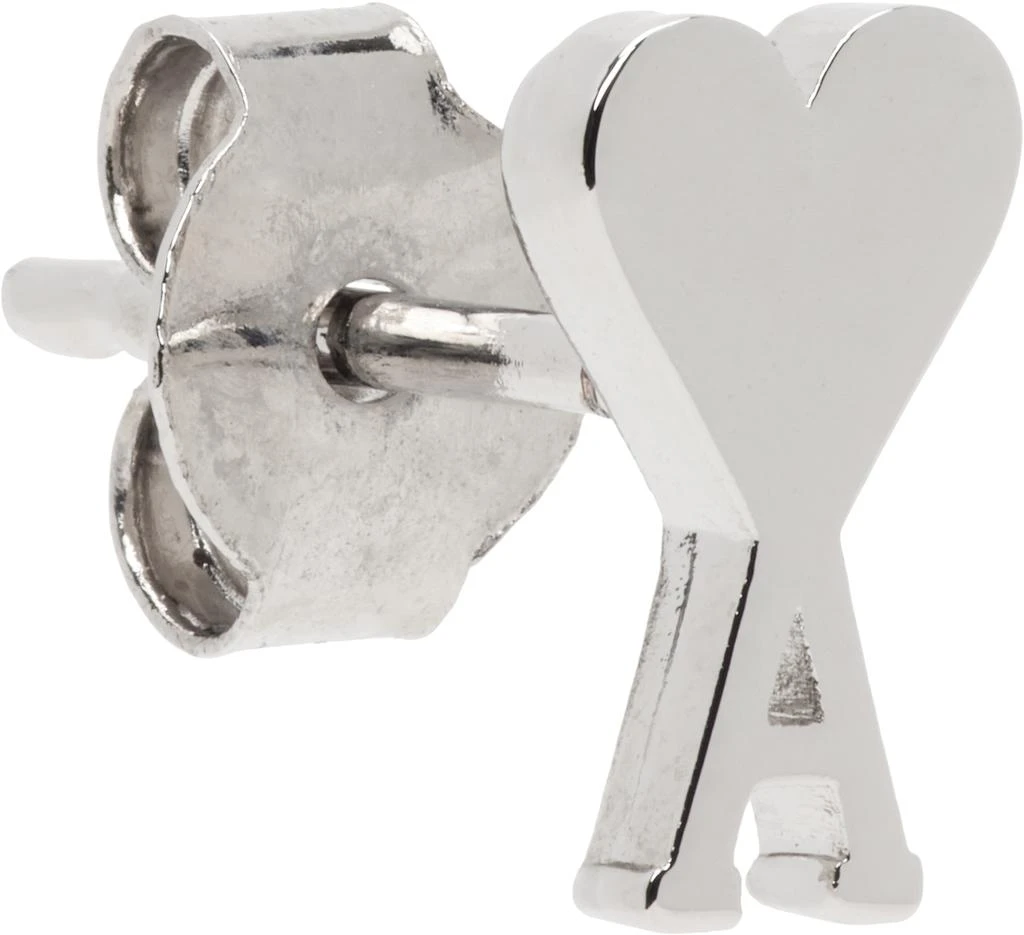 AMI Silver Brass Ami de Coeur Single Stud Earring 2