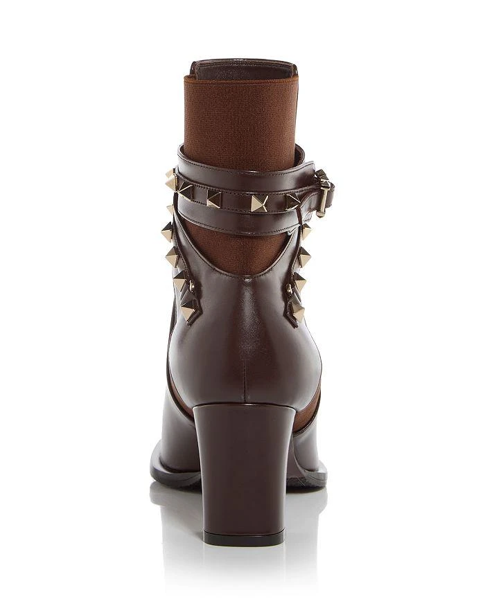 Valentino Women's Rockstud Embellished Block Heel Booties 5