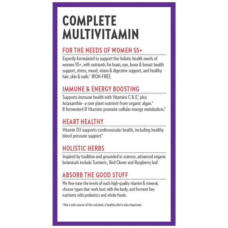 New Chapter Every Woman's One Daily 55+ Multivitamin, Vegetarian Tablets 2