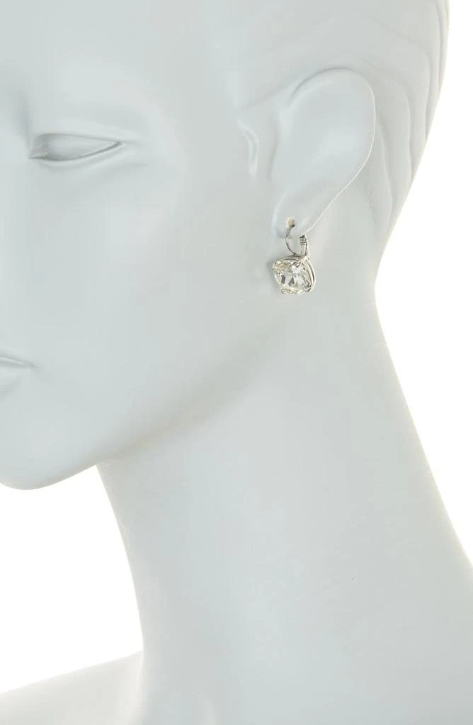 Kate Spade square cubic zirconia lever back earrings 2