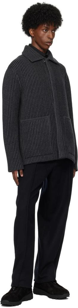 Zegna Black Triple Stitch Vetta High-Top Sneakers 5