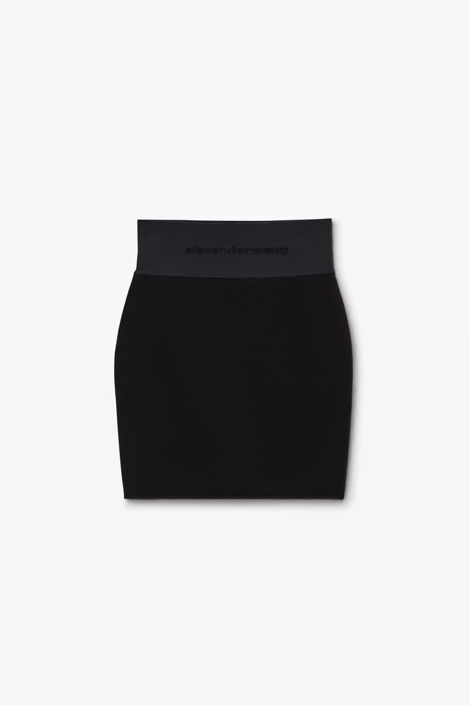 Alexander Wang Miniskirt with Logo Elastic 2