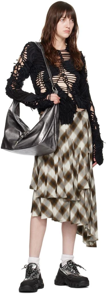Marge Sherwood Gunmetal Belted Bag 4