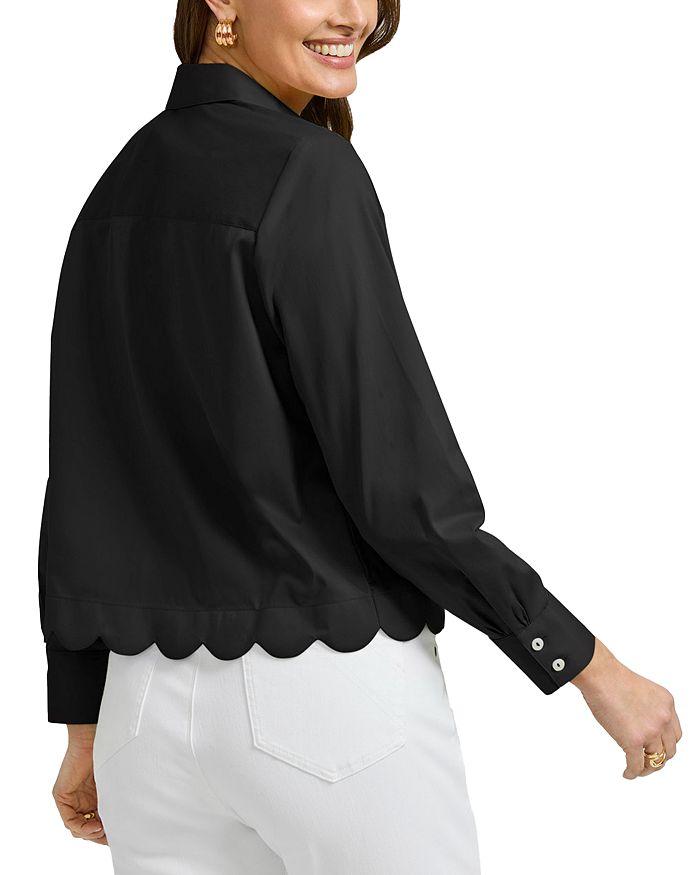 FOXCROFT Scarlett Long Sleeved Matte Sateen Shirt