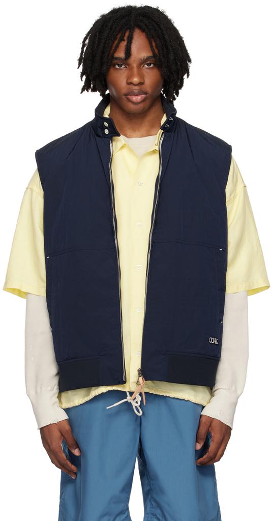 Nanamica Navy Zip-Up Vest