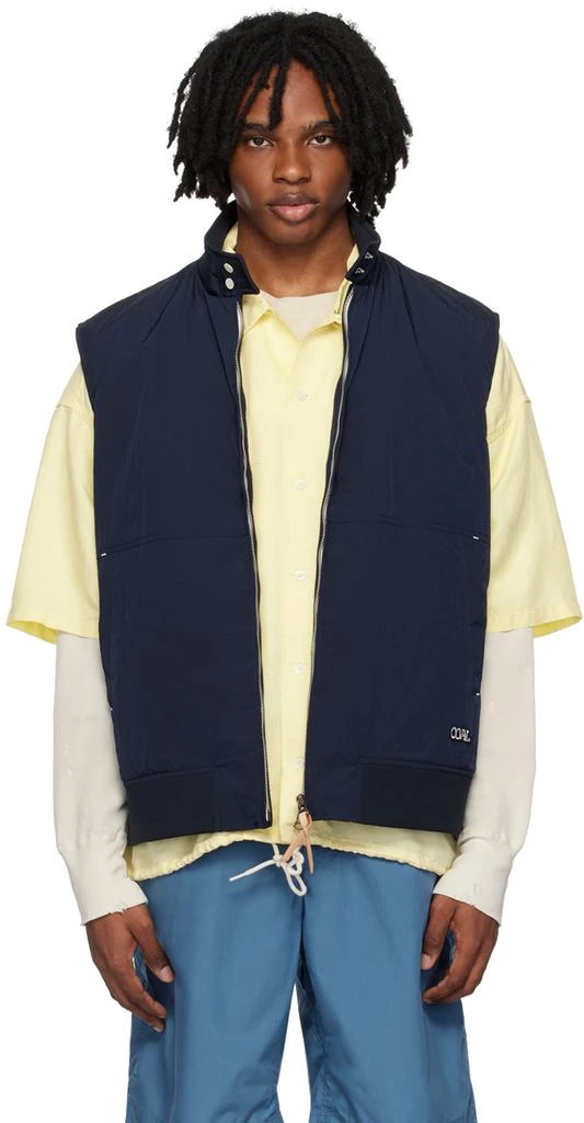 nanamica Navy Zip-Up Vest 1