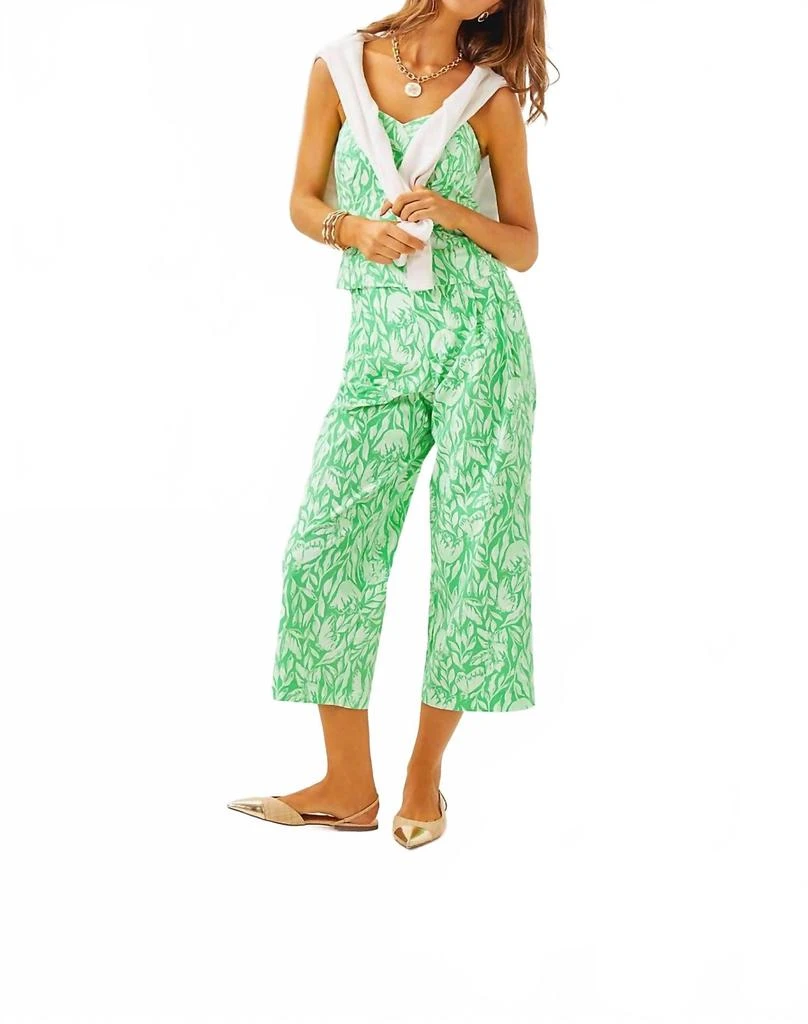Lilly Pulitzer Kylo Strapless Bustier Top In Fauna Green