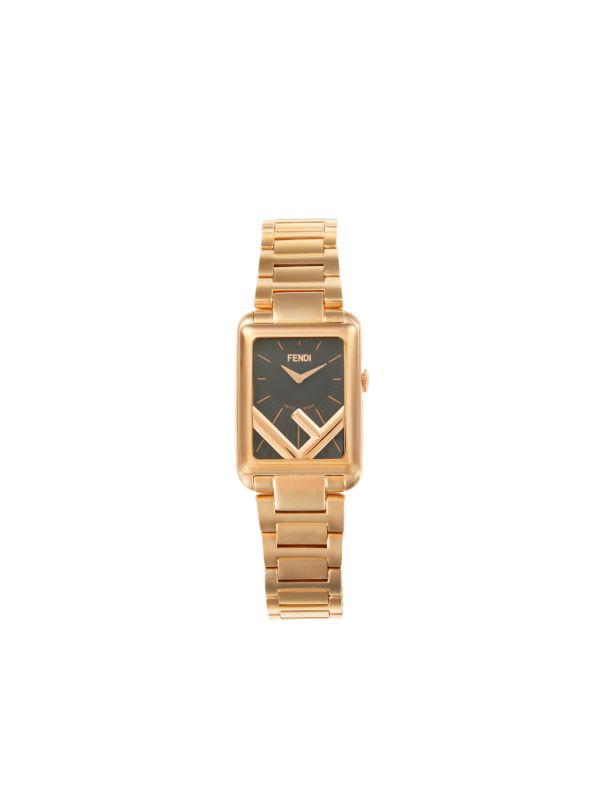 Fendi 32MM Run Away Stainless Steel Ion-Plated Rose Gold