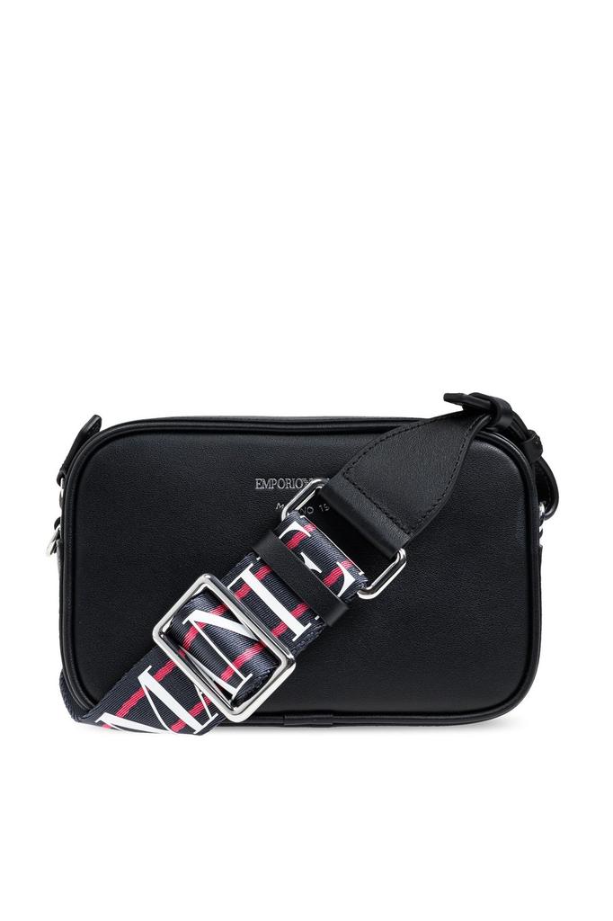 バッグ emporio armani shoulder bag body bag Flat nylon shoulder bag with all-over jacquard eagle