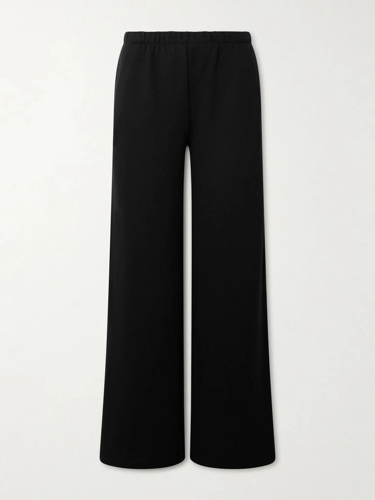ÉTERNE Embroidered Cotton And Modal-blend Jersey Sweatpants