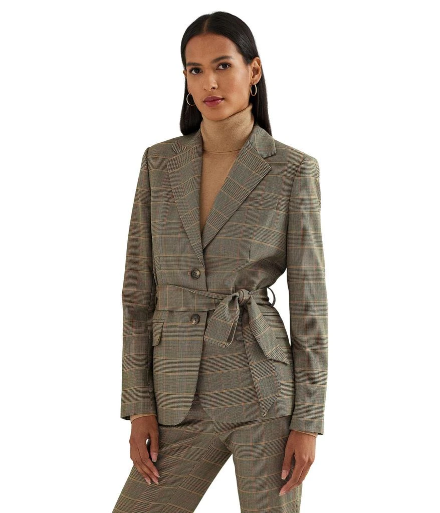 Ralph Lauren Checked Plaid Wool-Blend Twill Blazer 1