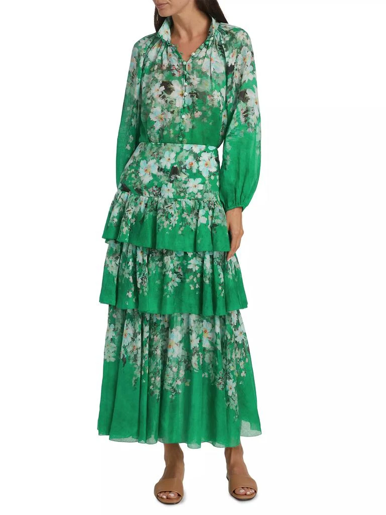 Zimmermann Everley Floral Billow Blouse 2