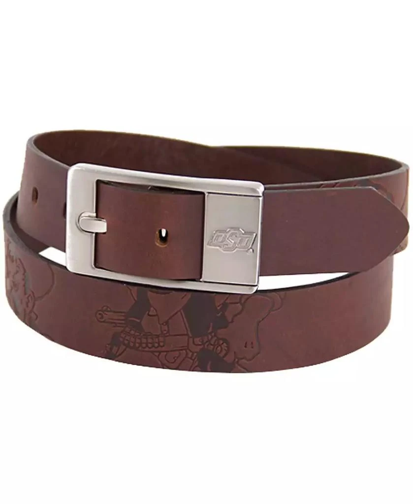 Eagles Wings Men
s Oklahoma State Cowboys Brandish Leather Belt - Brown 1