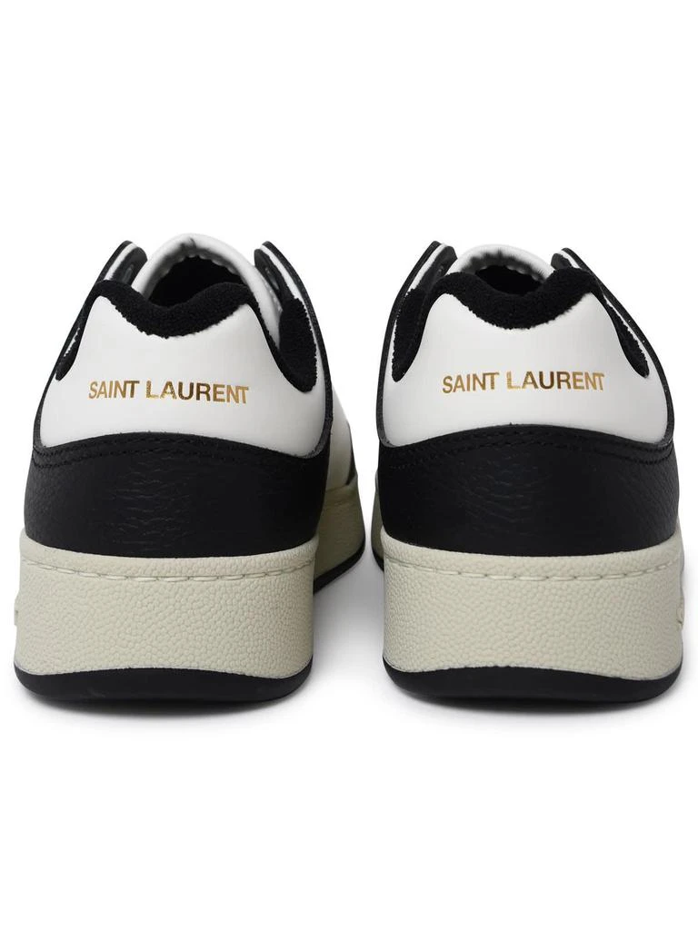 Saint Laurent Saint Laurent Sl/61 Two-tone Hammered Leather Sneakers - Men 4