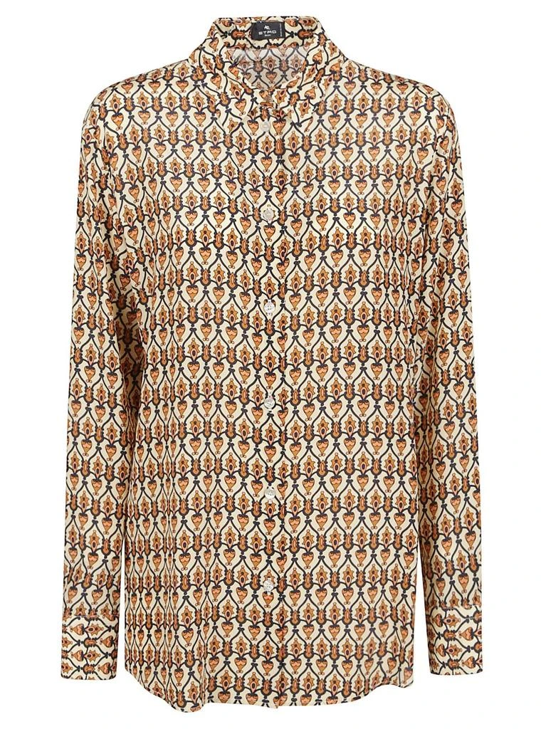 ETRO Etro Graphic Printed Curved Hem Shirt from Cettire