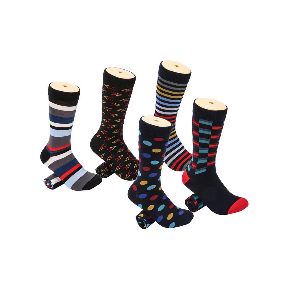 Mio Marino Men's Groovy Designer Dress Socks Pack of 5 3