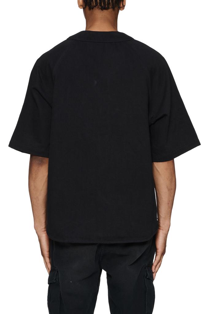 Purple Brand Logo Cotton Baseball Shirt