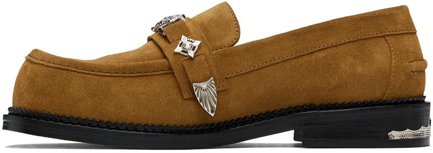 Toga Virilis SSENSE Exclusive Tan Suede Loafers 3