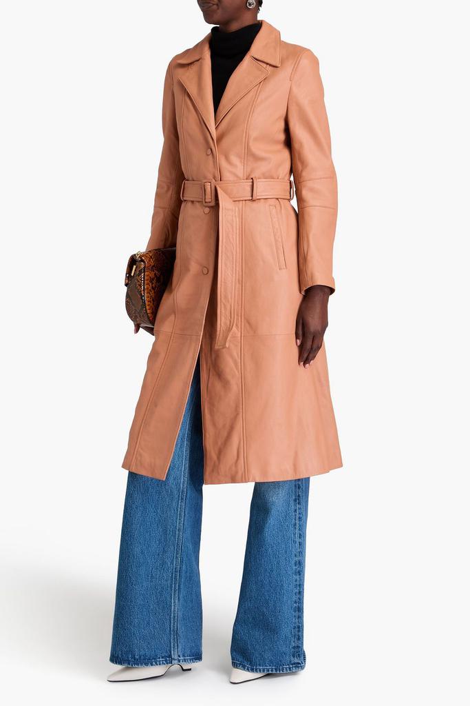 Muubaa Belted leather coat