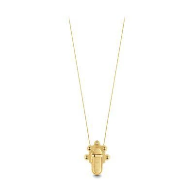 Louis Vuitton Trunk Lock Pendant Necklace and Brooch 1