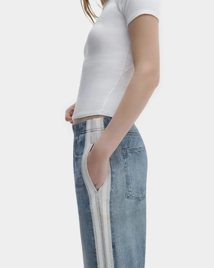 Rag 
Bone Miramar Terry Wide-Leg Track Jeans 4