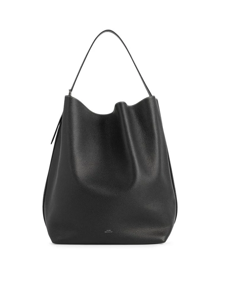 Totême BELTED TOTE BAG IN HAMMERED CALFSKIN 1