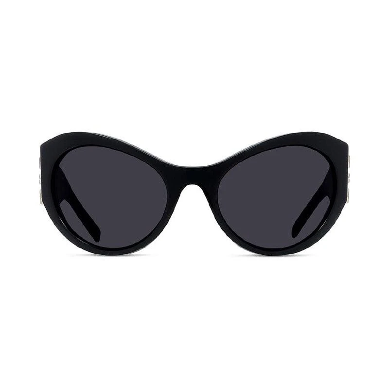 Givenchy Sunglasses Oval Full Rim, Shiny Black/Gold Frame  display picture 1