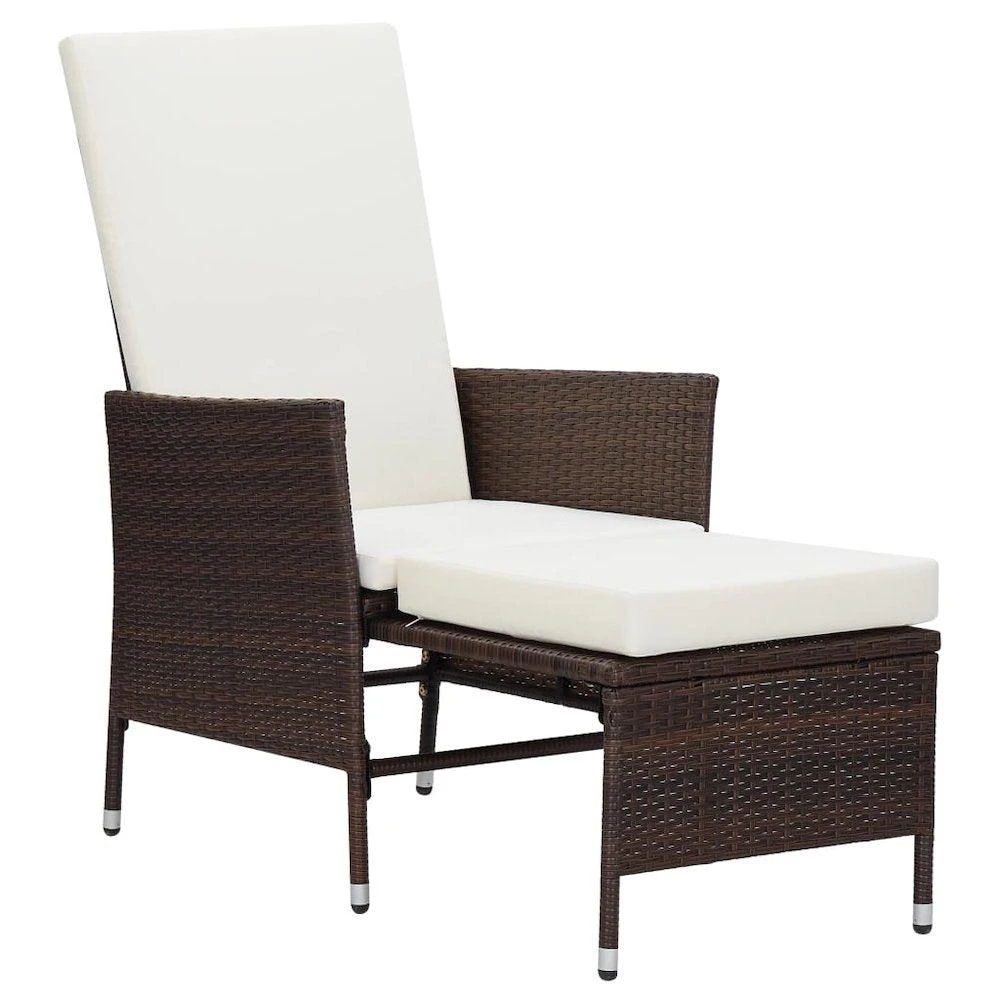 VidaXL 3 Piece Garden Lounge Set with Cushions Poly Rattan Brown, 3059372 3