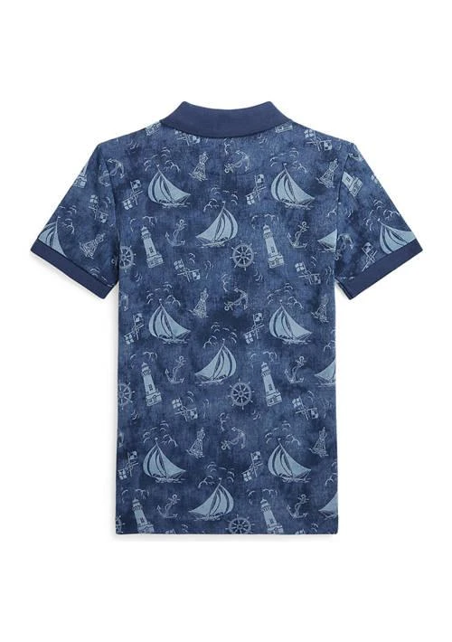 Ralph Lauren Lauren Childrenswear Boys 2 7 Nautical Printed Cotton Mesh Polo Shirt 2