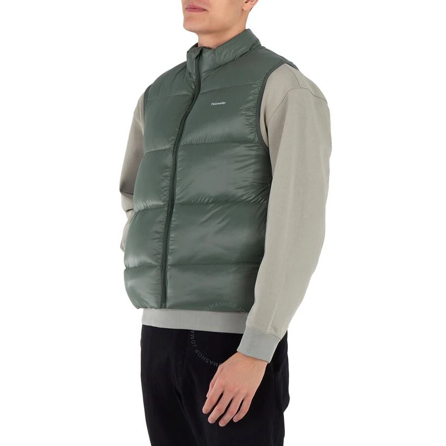 HOLZWEILER Men's Dark Green Shiny Daff Down Vest 3