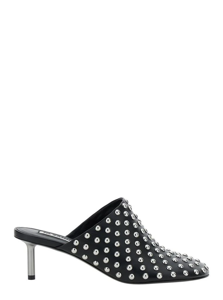 Jil Sander Jil Sander Stud Embellished Round Toe Mules 1