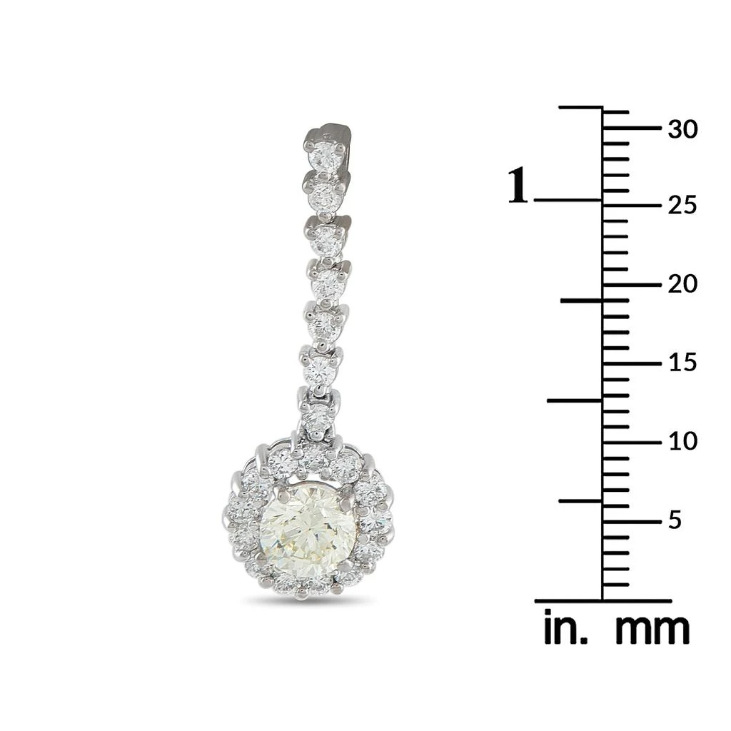 LB Exclusive 18K White Gold 1.68ct Diamond Pendant MF11-123025 3