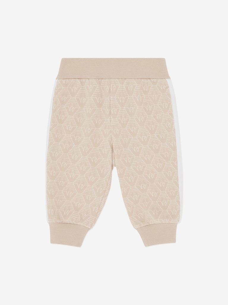 Emporio Armani Baby Boys Logo Joggers in Beige
