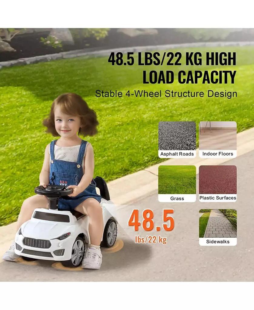 SUGIFT White Ride On Push Car with Music
Storage, Ages 1-3 4