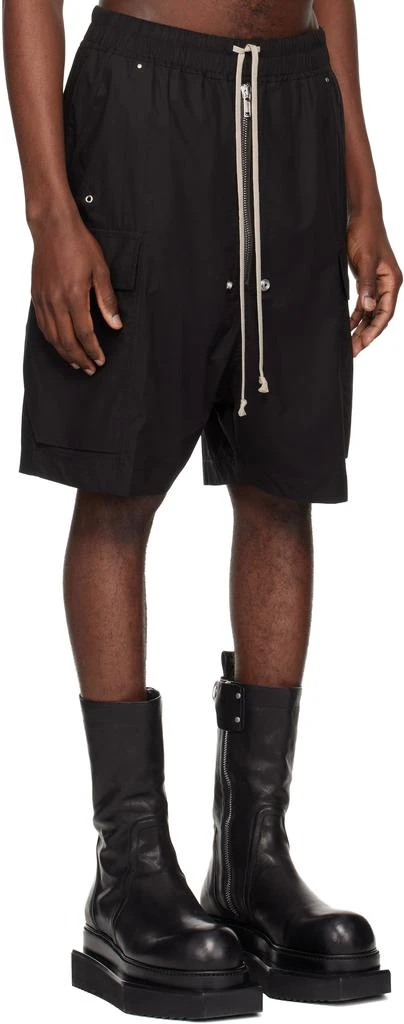 Rick Owens Black Temple Cargobela Shorts 2