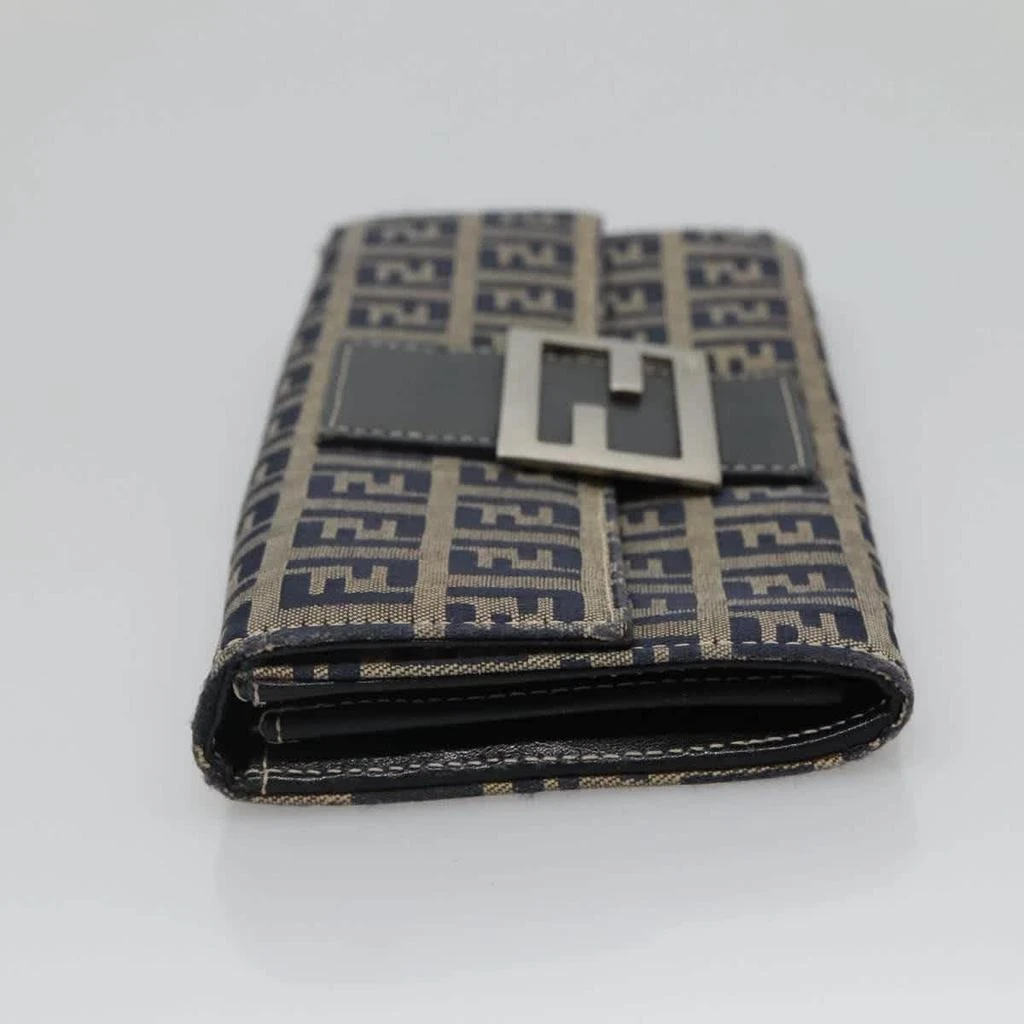 Fendi Ff Continental Wallet Canvas Canvas Wallets Accessory (Pre-Owned) 3