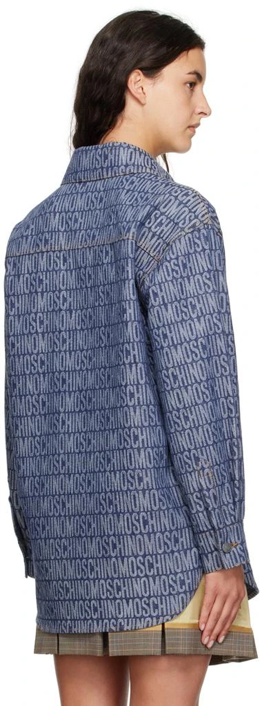 Moschino Blue All Over Denim Shirt 3