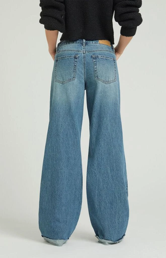 PacSun Casey Low Rise Baggy Jeans Drawstring Medium Indigo 4